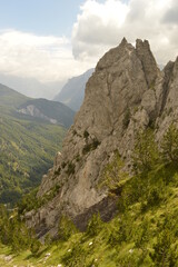 The dramatic mountain landscapes of the Valbona Valley in Albania