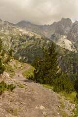 The dramatic mountain landscapes of the Valbona Valley in Albania