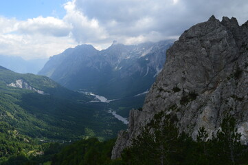 The dramatic mountain landscapes of the Valbona Valley in Albania