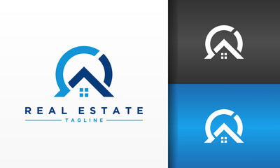 real estate letter O logo