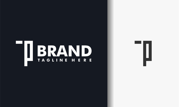 monogram letter TP logo