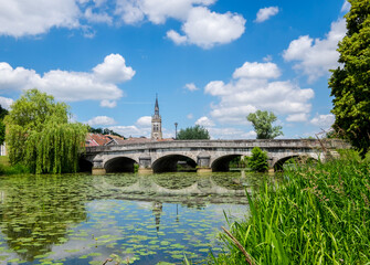 Bazoilles-sur-Meuse Bridge and Church
