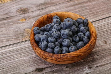 Ripe sweet tasty blueberries heap