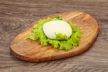 Italian Mozzarella cheese over board