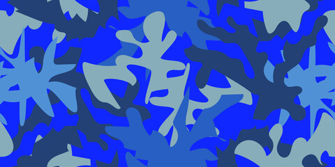 Spots and blots. Camouflage background. Seamless pattern of blots and spots. Vector illustration