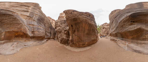 High Resolution 360 Panoramic HDR Images Taken in Petra (Wadi Mousa) and it's most famous historical landmarks, Suitable for AR VR or creating textures for desert environment