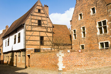 Large beguinage of Leuven, Belgium, Unesco World Heritage Site.