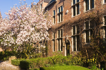 Large beguinage of Leuven, Belgium, Unesco World Heritage Site.