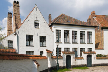 Bruges Beguinage Ten Wijngaerde, Historic centre of Bruges, Belgium, Unesco World Heritage Site.