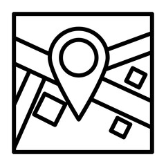 Address in map icon