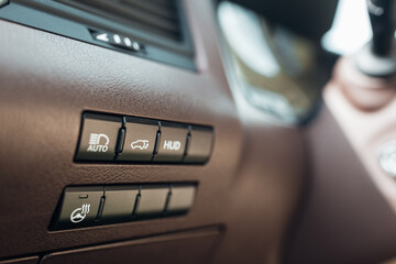 Obraz premium Steering wheel heating mode button 