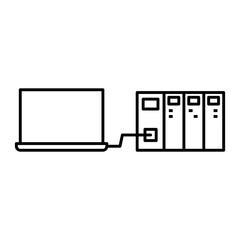 Programing PLC illustration icon