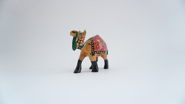 painted toy wooden camal