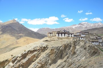 beautiful mountain village 