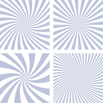 Spiral ray background, vector design from grey rotated rays Free Vector. Vector illustration for swirl design.