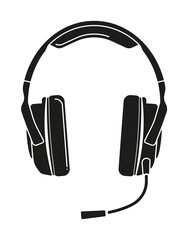 Headphone icon. Headphone vector in flat style. Headphone vector for web designs.