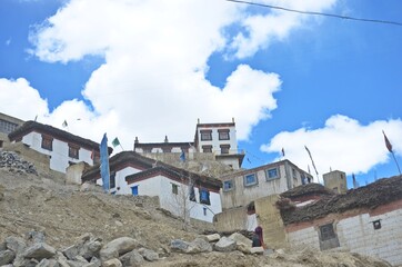 Fototapeta premium buddhist village in the mountains