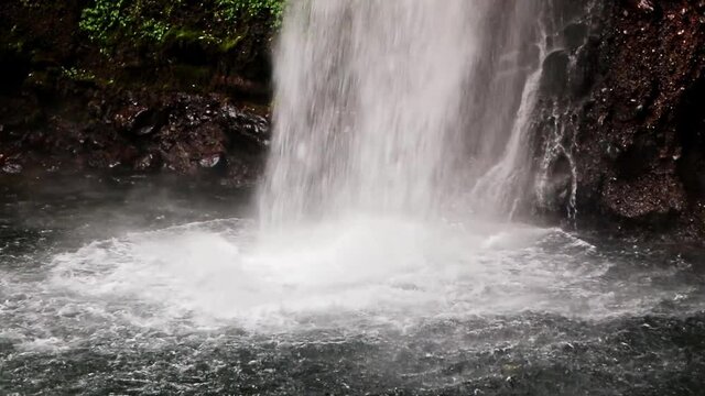 beautiful waterfall, waterfall sawer in sukabumi district