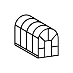 Greenhouse Icon, Glasshouse, Regulated Climatic Condition Structure