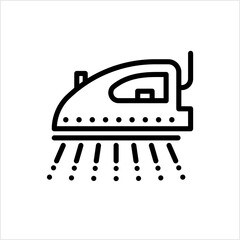 Iron Icon, Cloth Electric Iron, Steam