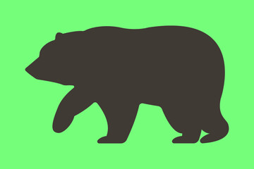 Fototapeta premium bear silhouette vector