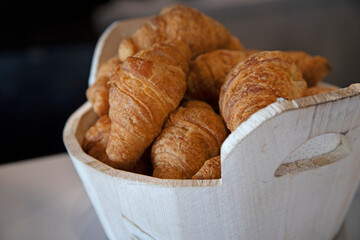 croissant in a basket