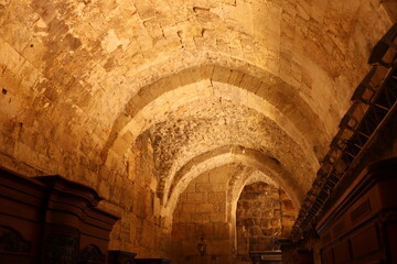 Wilsons Arch in the synagogue at the Western Wall in Jerusalem Israel