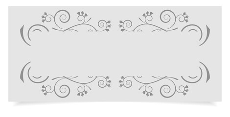 paper banner ornate