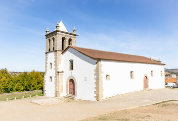 Fototapeta na wymiar Parish church of Mogadouro town, district of Braganca, Tras-os-Montes, Portugal