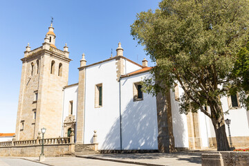 Fototapeta na wymiar Parish church (Co-cathedral) of Miranda do Douro city, district of Braganca, land of Miranda, Portugal