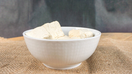 Tahu (Tofu) is a popular traditional Indonesian food. Vegan and vegetarian food style