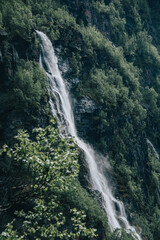Waterfall in the norwegian mountains