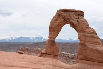 Delicate arch in arches national park utah