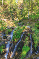 Fototapeta na wymiar Die Fahler Wasserfälle am Feldberg bei Todtnau 