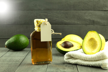 Bottle with a tag for text