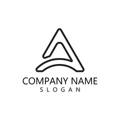 A letter logo vector