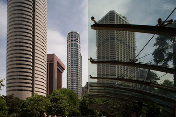 Obraz na płótnie Canvas Office Buildings, Singapore