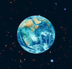 Naklejka premium Dramatic view, earth. The elements of this image furnished by NASA.