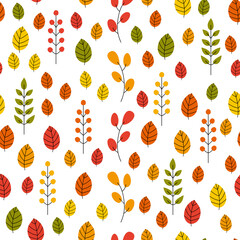 Autumn seamless pattern. It can be used for wallpapers, cards, wrapping, patterns for clothes and other.