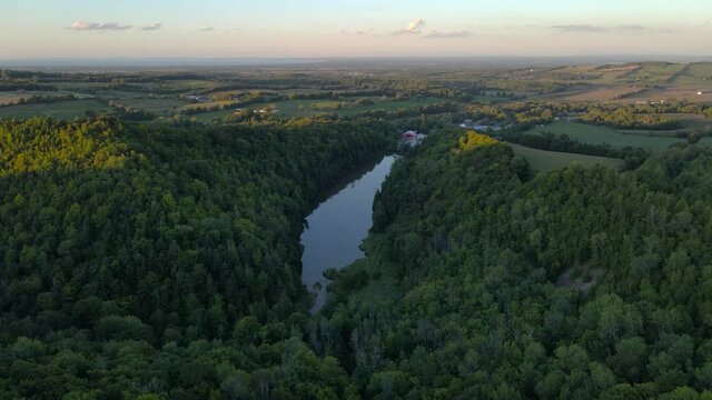 Glen Huron countryside drone footage