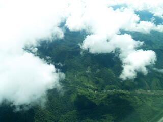 Aerial View of Sumatra Tropical Rainforest , Indonesia