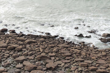 waves and rocks