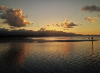 Fototapeta na wymiar Sunset over Port Douglas
