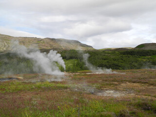 Hochtemperaturgebiet Haukadalur . Island