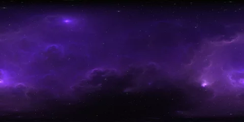 360-Grad-Raumhintergrund mit Nebel und Sternen, äquirechteckige Projektion, Umgebungskarte. Sphärisches HDRI-Panorama. © Peter Jurik