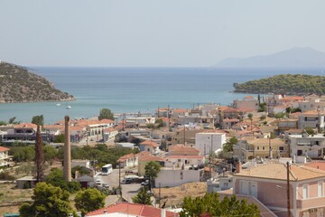 Fototapeta na wymiar Ermioni, Greece, Peleponnese town and sea