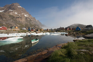 Fototapeta premium Traditional Village, Aappitttoq, Greenland