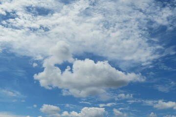 Beautiful blue sky with clouds