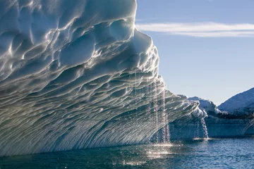Wandcirkels plexiglas Melting Icebergs, Ililussat, Greenland © Paul