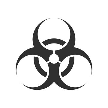 biohazard symbol, vector illustration.